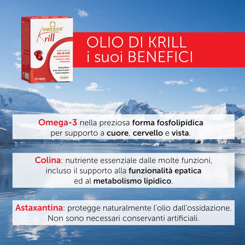 Omeg Krill - Pure Krill Superba Oil Supplement with Omega-3, Choline and Astaxanthin - 60 cps - NewNest Australia