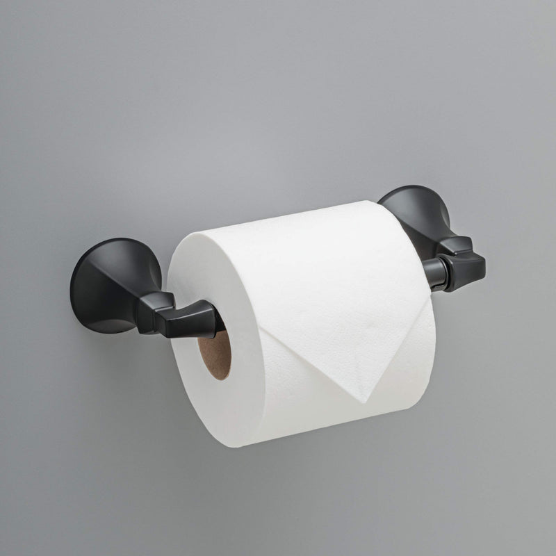 Delta Faucet 76450-BL Ashlyn Toilet Paper Holder, Matte Black - NewNest Australia