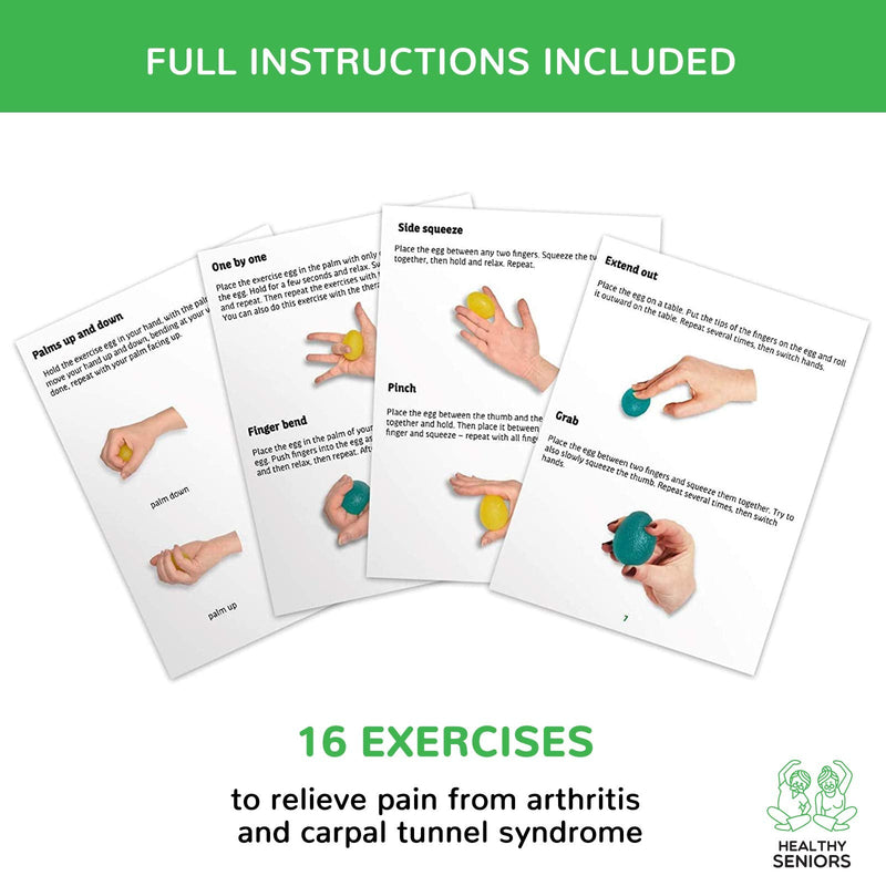 Healthy Seniors Squeeze Balls for Hand Therapy - Perfect for Rheumatoid Arthritis - NewNest Australia