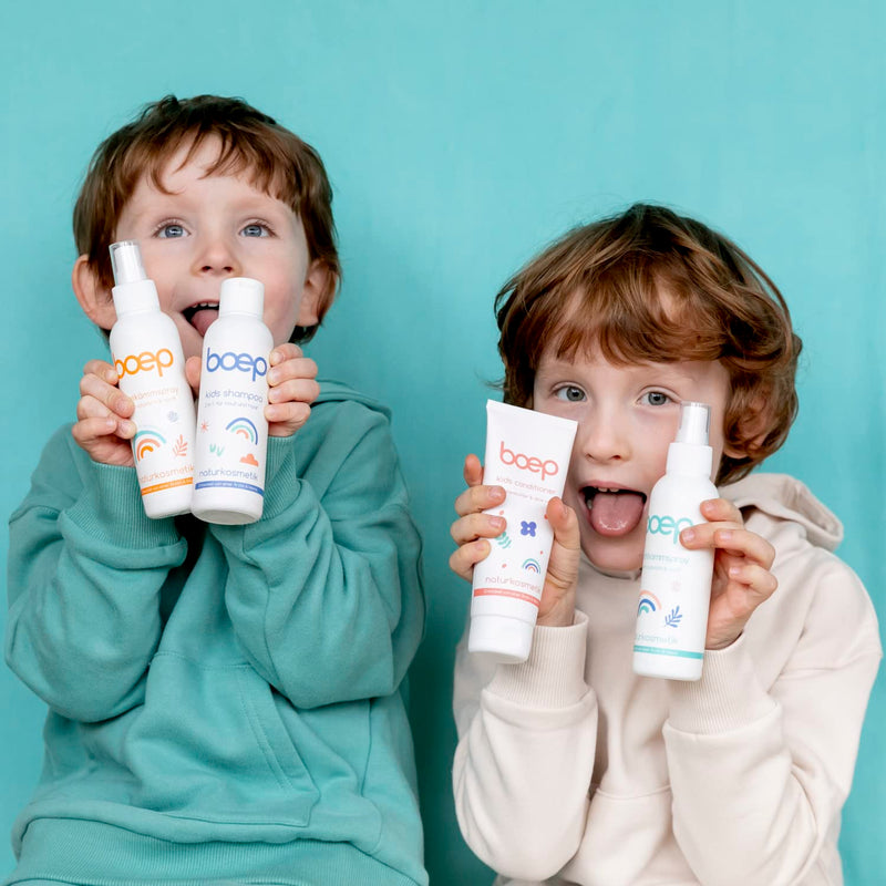 boep Kids Conditioner | Vegan natural cosmetics hair conditioner for children | Moisturizes, detangles the hair and ensures better combability (100ml) - NewNest Australia