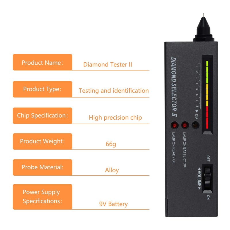 MIIUONO High Accuracy Diamond Tester for Novice and Expert (Battery Included) - NewNest Australia