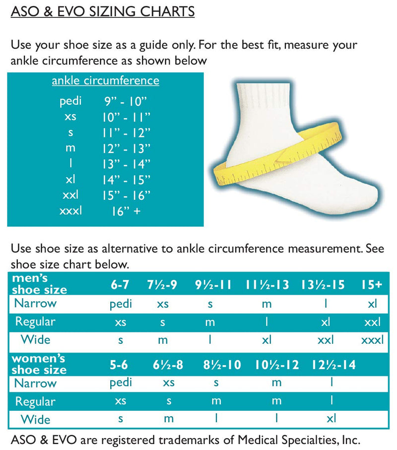 Med Spec ASO Ankle Stabilizer 3X-Large Black - NewNest Australia