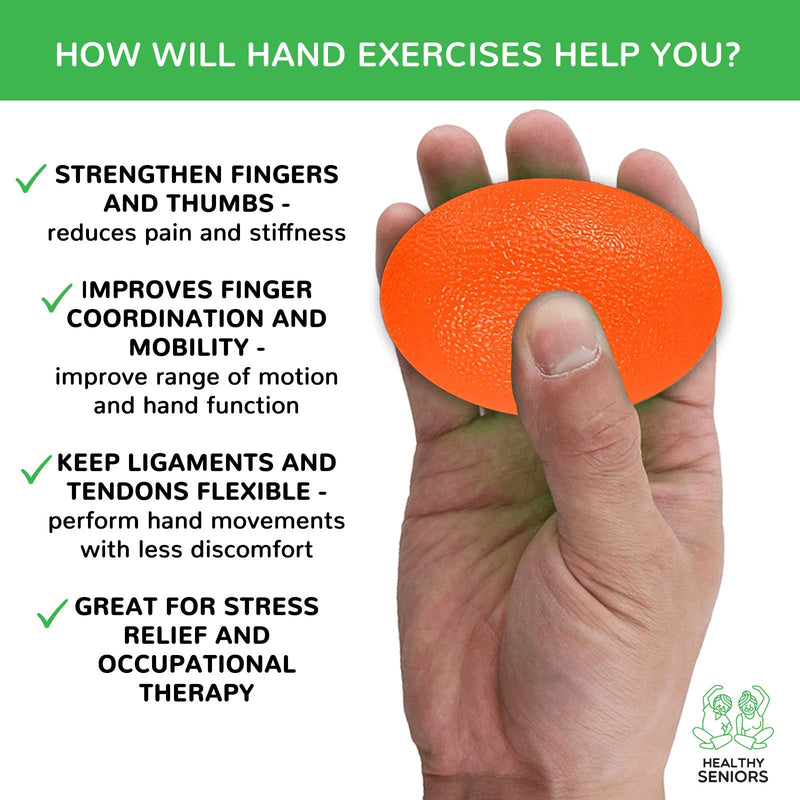 Healthy Seniors Squeeze Balls for Hand Therapy - Perfect for Rheumatoid Arthritis - NewNest Australia
