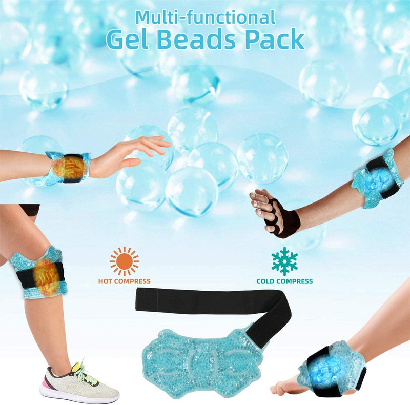 Ankle/Sport Foot Ice Therapy Wrap,Hot Cold Ice Gel Pack with Adjustable Brace for Sprained Ankles, Plantar Fasciitis, Achilles,tendonitis, and Swelling Feet,Microwaveable, Freezable and Reusable - NewNest Australia