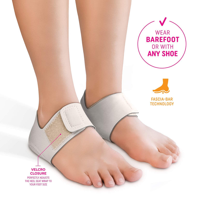 Heel That Pain Heel Seat Wraps for Plantar Fasciitis and Heel Spurs - Perfect for Heel Pain Relief While Barefoot or With Sandals | Patented, Clinically Proven, 100% Guaranteed (Large) L (Pack of 2) - NewNest Australia