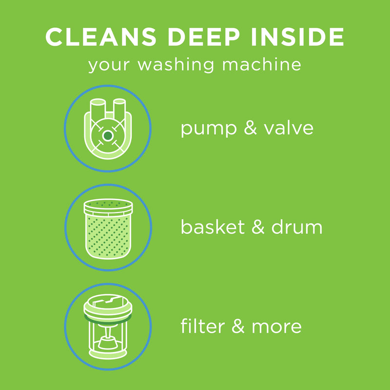 Affresh Washing Machine Cleaner, Cleans Front Load and Top Load Washers, Including HE, 3 Tablets - NewNest Australia