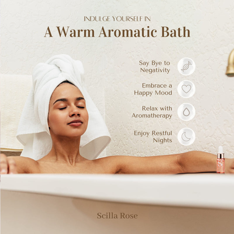Scilla Rose Inner Peace-Pure Essential Oil Blend 10ml Total De-Stress Aromatherapy Diffuser Oil - 100% Natural and Organic with Lavender, Patchouli, Ylang-Ylang, Sandalwood Oils ‎the Inner Peace Oil 10ml (Pack of 1) - NewNest Australia
