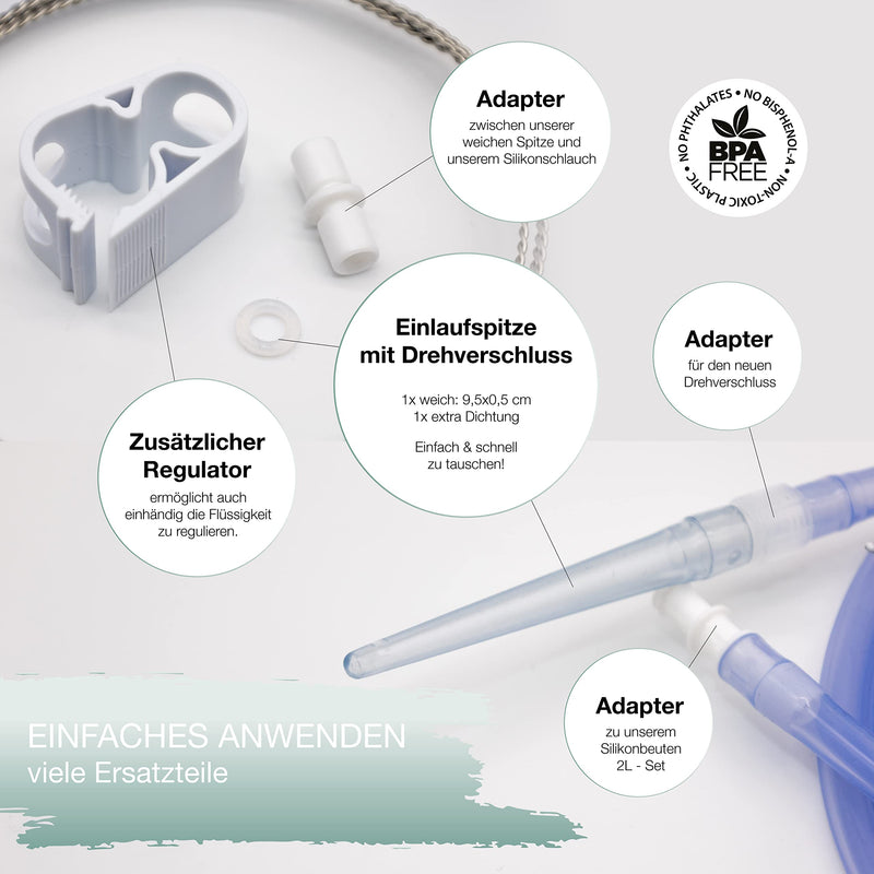 Ebenthal Vital ‚ Replacement Hose For Intestinal Enema Sets 2 M ‚ Silicone Hose Suitable For Many Irrigators And Enema Sets For Intestinal Cleansing ‚ Bpa Free - NewNest Australia