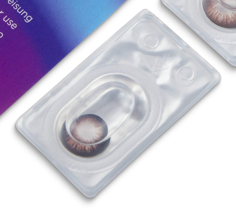 Very opaque and natural brown contact lenses SILICONE COMFORT NEW in color “Siena Choco” brown + container from GLAMLENS - 1 pair (2 pieces) - DIA 14.50 - without strength 0.00 diopters 0.0 diopters 8.8 millimeters 14.50 millimeters 2.0 - NewNest Australia