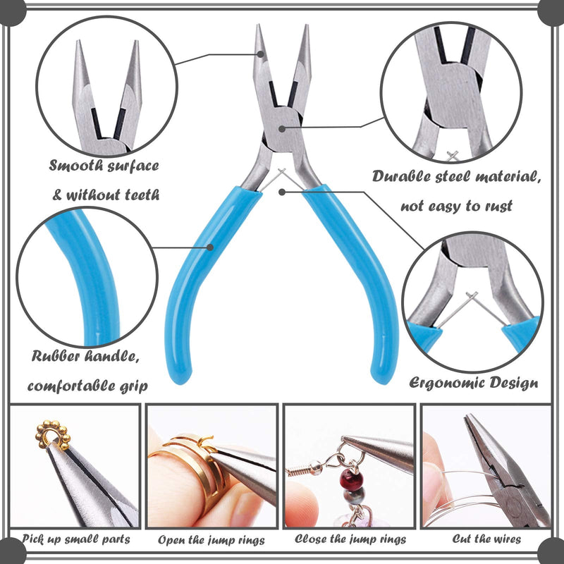 Jewelry Pliers Set, SONGIN 3 Pack Jewelry Making Tools Kit include Round Nose Pliers,Needle Nose Pliers,Wire Cutters for Jewelry Making, Repair,Wire Wrapping and Other Crafts - NewNest Australia