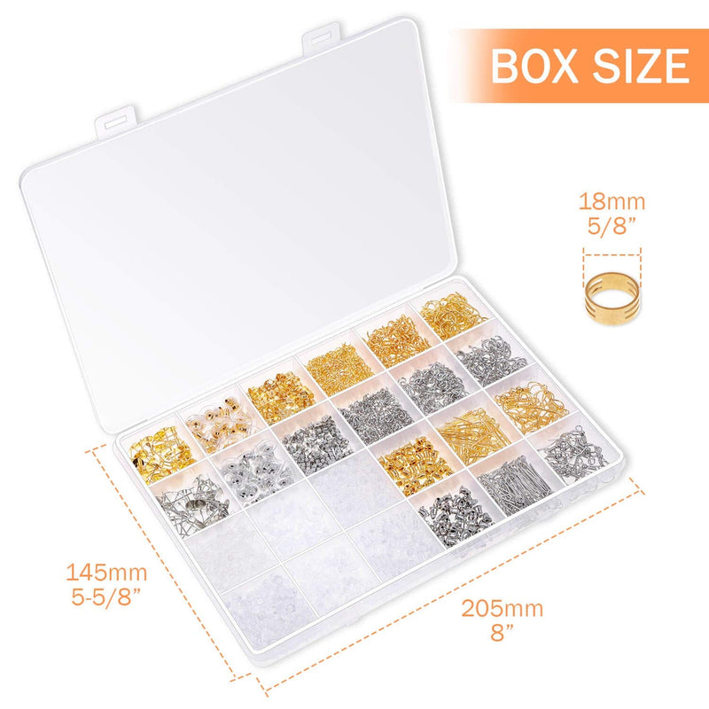 Earring Making Kit, Anezus 2320Pcs Earring Making Supplies Kit with Earring Hooks Findings, Earring Backs Posts, Jump Rings for Jewelry Making Supplies - NewNest Australia