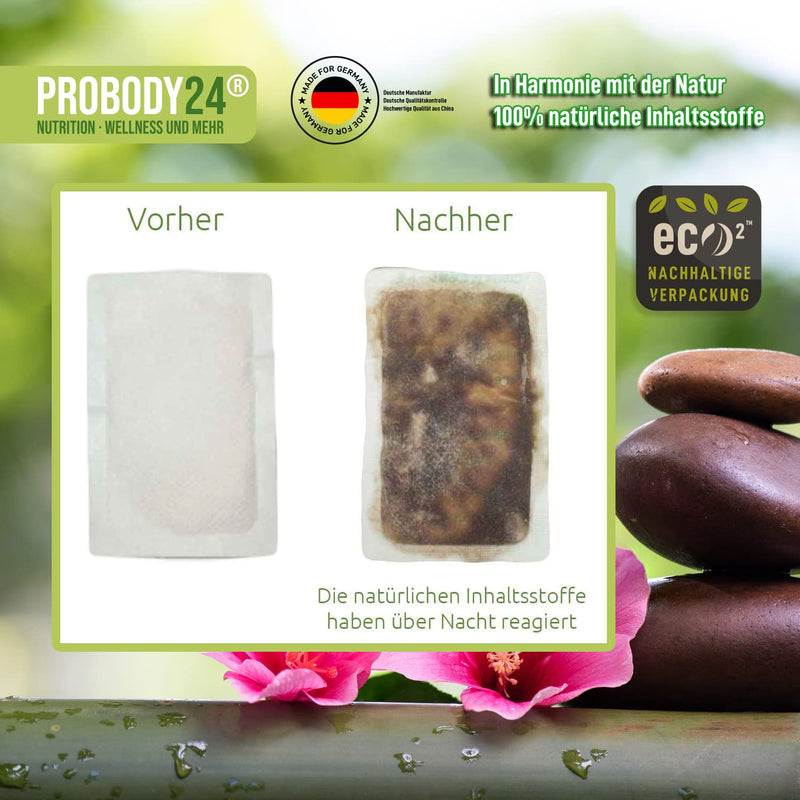 ProBody24® Bamboo Vital Foot Plasters, 100% natural ingredients, wellness foot pads 10 pieces - NewNest Australia
