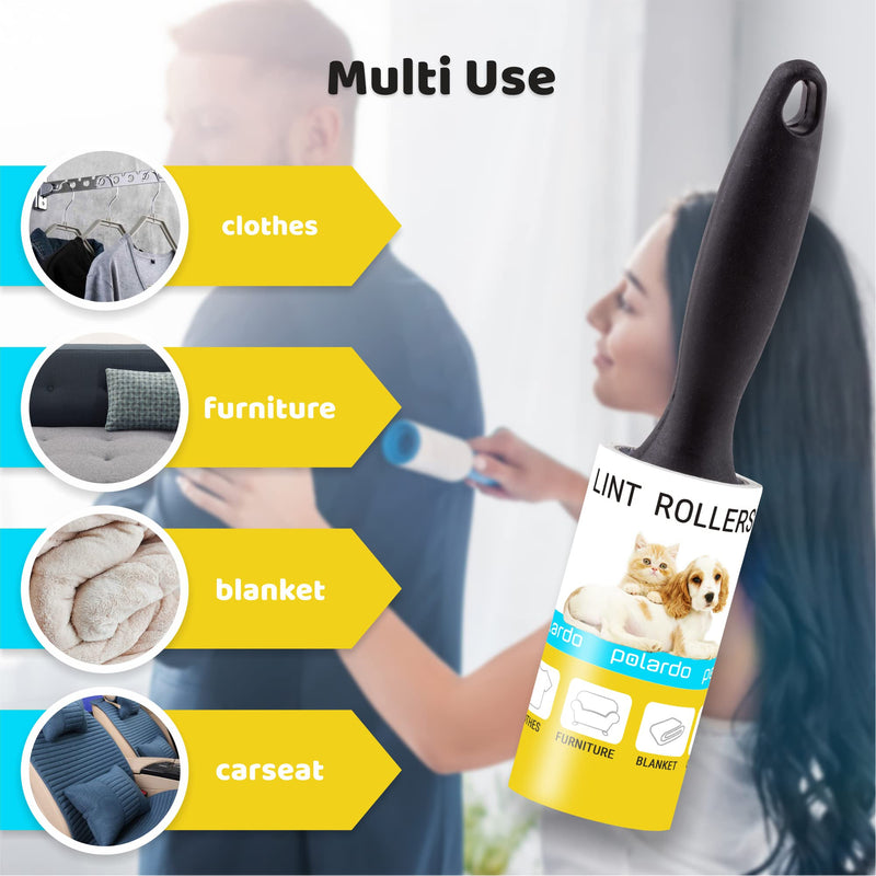 Lint Rollers for Pet Hair, Sticky, Remover for Couch, Clothes Furniture and Carpet. Lint Roller Dog Hair Remover Cat Hair, Animal Hair, Pet Fur, Fuzz. 5 Large Pet Hair Lint Rollers White - NewNest Australia