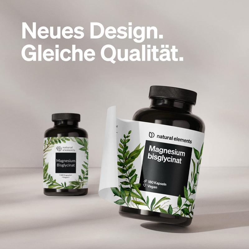 Magnesium bisglycinate Premium Chelated magnesium 180 capsules 100mg elemental magnesium