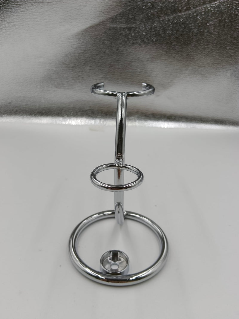 Shaving Brush Stand Holder, Silver Razor and Brush Stand, Shaving Brush Stand, Portable Razor and Brush Stand, Stainless Steel Shaving Stand for Men - NewNest Australia
