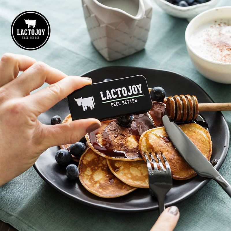 Lactojoy Lactase Tablets For Lactose Intolerance 14,500 Fcc - 45 Pieces | Helps With Milk, Sugar And Lactose Intolerance - Vegan - Without Additives 45 Pieces (Pack Of 1) - NewNest Australia