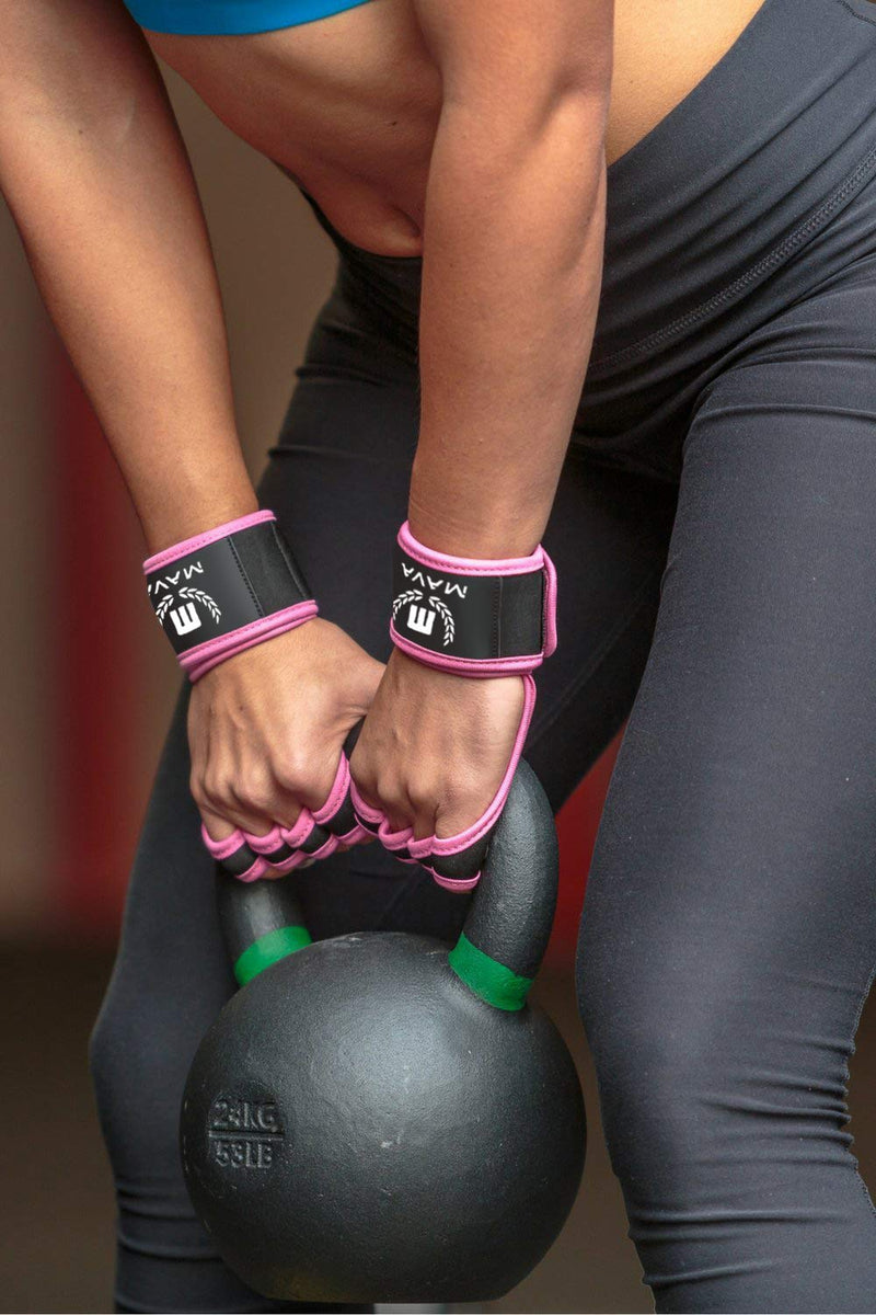 Cross Training Gloves with Wrist Support for WODs,Gym Workout,Weightlifting & Fitness-Silicone Padding, No Calluses-Suits Men & Women-Weight Lifting Gloves for a Strong Grip Pink Medium - NewNest Australia