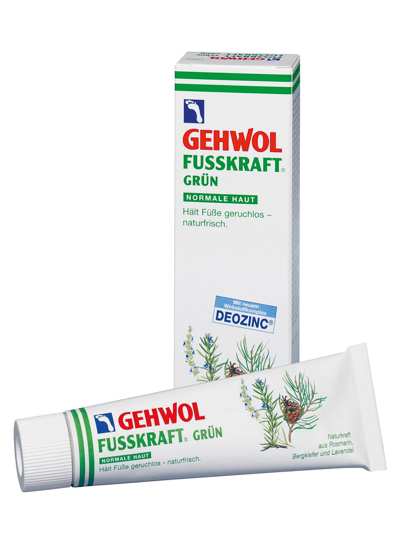 GEHWOL Fusskraft® Green for normal skin refreshing foot cream against foot odor 125 ml tube. 125 ml (pack of 1) - NewNest Australia