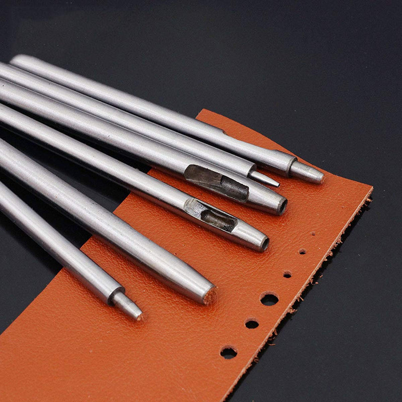 10Pcs Leather Hole Punch Cutter 0.5mm-5mm Leather Working Tools for Leather Watch Bands Belts Canvas Paper Plastics Round Hollow Hole Punch Cutter Tool (Round Hole Punch) Round Hole Punch - NewNest Australia