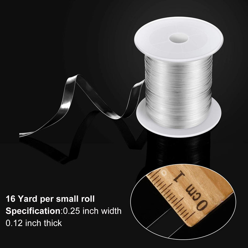 BBTO Clear Elastic Strap Lightweight Elastic Clear Bra Strap for Cloth Sewing Project (16 Yards x 0.12 Inch) 16 Yards x 0.12 Inch - NewNest Australia