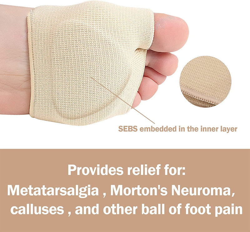 Metatarsal Pads for Women and Men,Ball of Foot Cushion Pads for Ball of Foot Mortons Neuroma Pads for Metatarsalgi Pain Relief Foot Pads Gel Heel Cushion Pads for Shoes Heels (L, 2 Pair) L - NewNest Australia