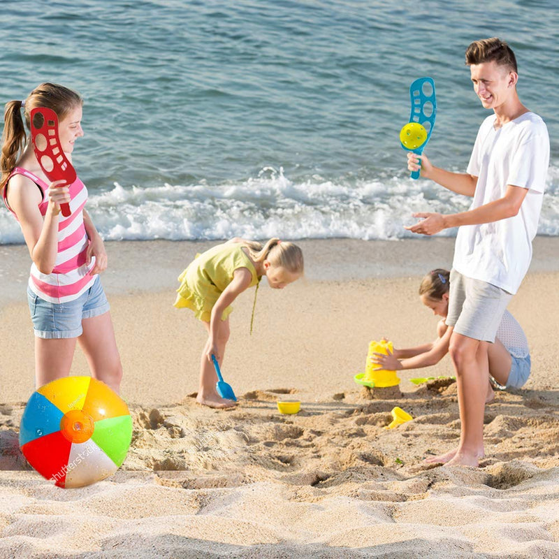 ArtCreativity Scoop and Toss Game, Includes 2 Scoops and 2 Balls, Outdoor Lawn Game for Kids and Adults, Durable Plastic Construction - Yard, Beach, Picnic, and Camp Tossing Game for Fun Outside - NewNest Australia