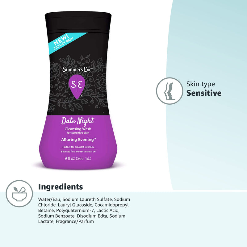 Summer's Eve Date Night, Valentine's Day Feminine Wash 9 Fl Oz (Pack of 1) - NewNest Australia