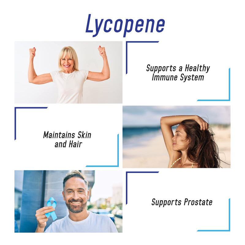 Lycopene 20mg Per Serving - 200 Capsules - Lycopene Supplement - Super Antioxidant which Helps Support Immune System and Prostate Health - NewNest Australia