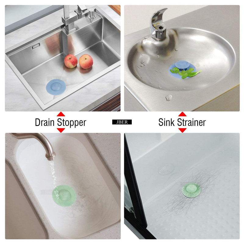 Shower Drain Stopper - Silicone Bathtub Drain Strainers?Hair Trap Hair Catcher Bathtub Drain Stopper Protectors Cover Easy to Install and Clean Suit for Bathroom Bathtub and Kitchen 5 Pack - NewNest Australia