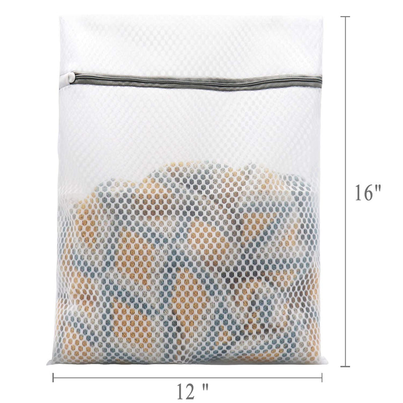 NewNest Australia - 3Pcs Durable Honeycomb Mesh Laundry Bags for Delicates 12 x 16 Inches 3 Medium 