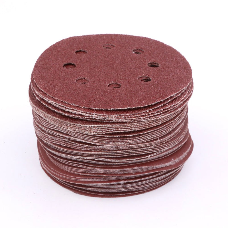 Swpeet 100 Pcs Sanding Discs Sandpaper Hook and Loop Pads for Circular Sander Grits Sanding Sheets 10 Sizes - 40 / 60 / 80 / 100/ 120 / 180 / 240 / 320 / 400 / 800 Grits - NewNest Australia