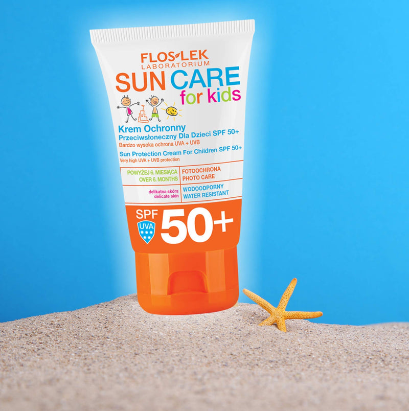 FLOSLEK Sun Protection Cream for Children SPF 50+ | 50 ml | Delicate Skin Protection | Intended for Kids Over 6 Months Old | Manufactured in EU - NewNest Australia