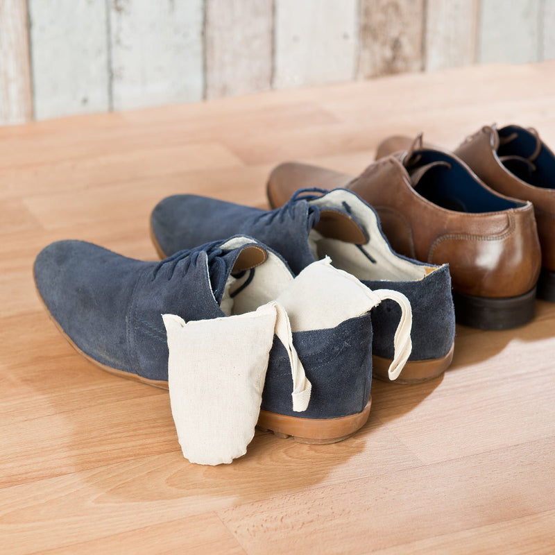 Newgen Medicals shoe dehumidifier: set of 8 ecological shoe fresheners made of cotton and cedar wood (shoe freshener, shoe deodorant, dehumidifier) - NewNest Australia