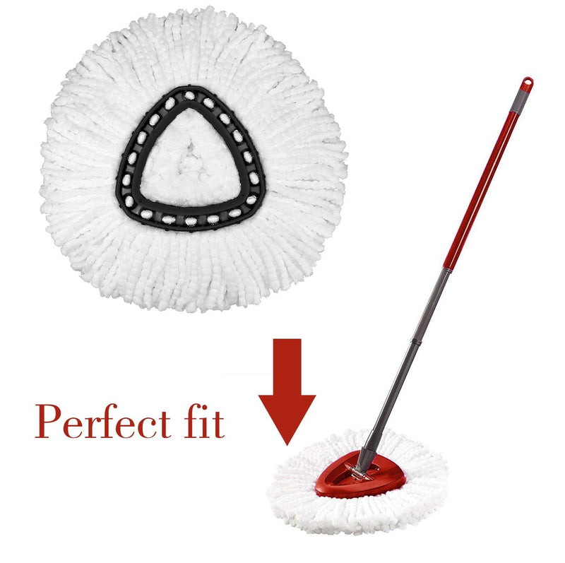 Mop Replacement Heads Compatible with Spin Mop, Microfiber Spin Mop Refills, Easy Cleaning Mop Head Replacement 1 - NewNest Australia