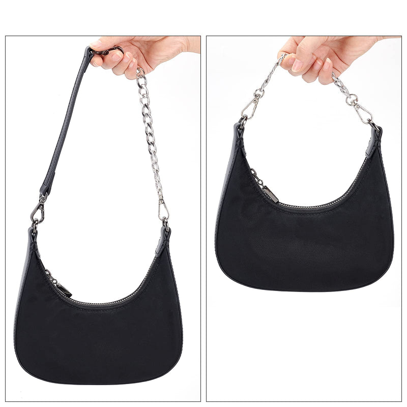 PH PandaHall Silver Purse Extender Chain, 2pcs 8 Inch Aluminum Bag Chain Strap Handle Handbag Accessories with Alloy Swivel Clasps for Handmade Bag Purse Clutches Handles Crossbody Strap - NewNest Australia