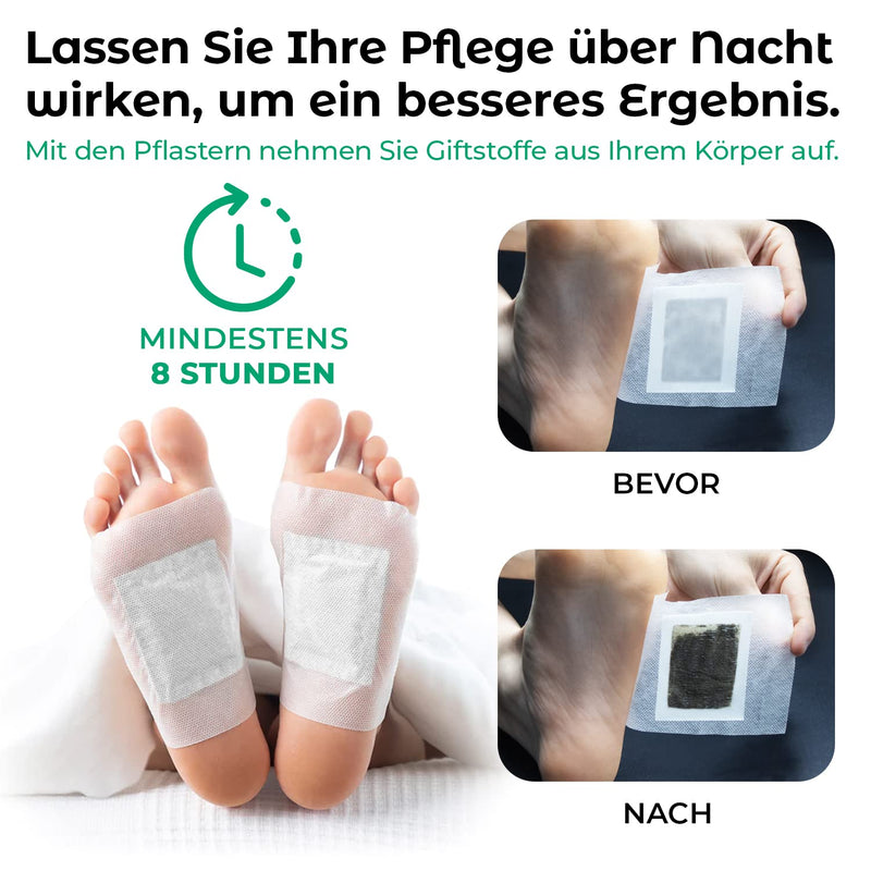 Rissler, 10 Detox Patches For Feet - Natural Foot Pads With Bamboo Vinegar And Ginger Powder For Deep Sleep, Stress Relief And Body Cleansing - 100% Natural Detox Foot Plasters Ginger - NewNest Australia