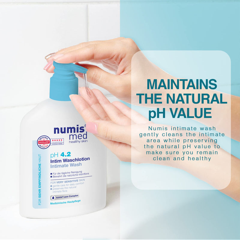 Numis Med Intimate Wash Lotion Ph 4.2 - Skin Soothing Intimate Wash Lotion For Very Sensitive & Sensitive Skin - Intimate Lotion Without Silicones, Parabens & Mineral Oil - Intimate Care (1 X 200 Ml) - NewNest Australia