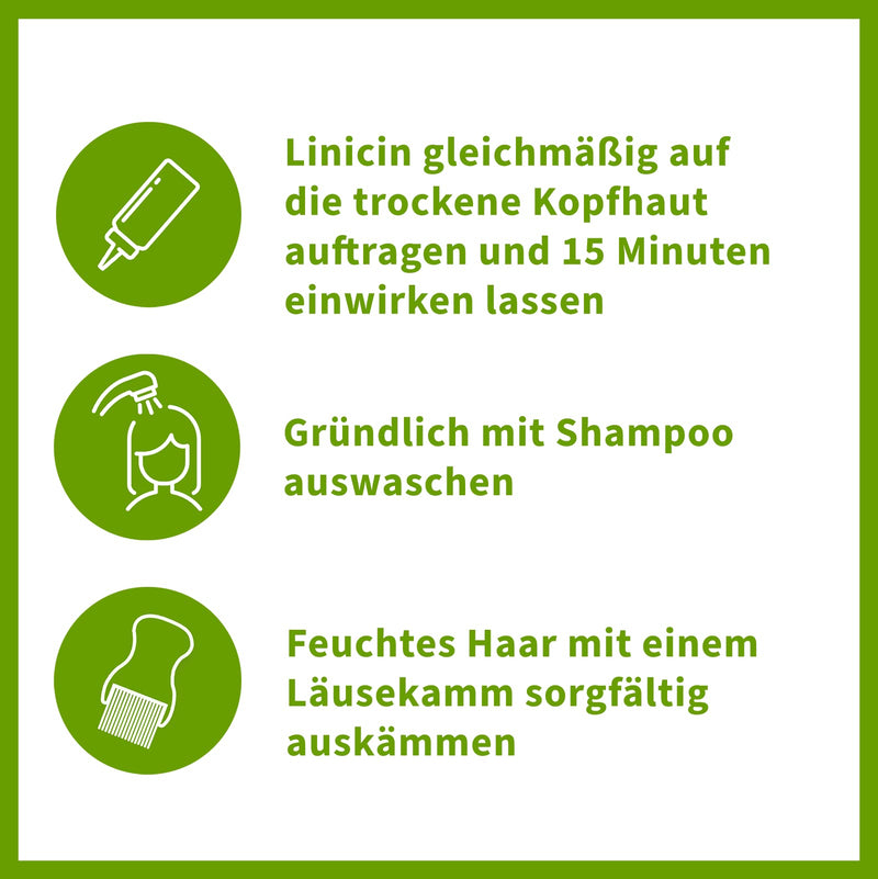 Linicin Lotion (100 ml) - lice treatment for the treatment of head lice, without a lice comb | Gentle on the scalp - NewNest Australia