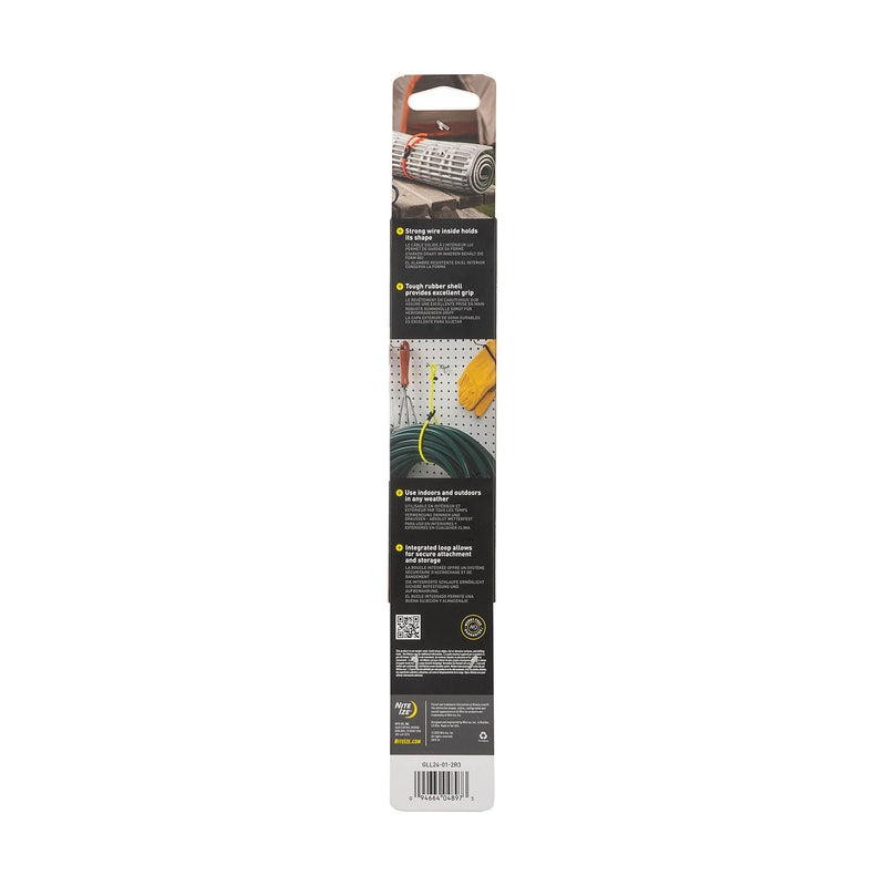 Nite Ize, Inc. GLL24-01-2R3 Nite IZE Gear Loopable, The Original Reusable Rubber Sturdy Integrated Loop, 24 Inch, Black, 2-Pack, Made in The USA Twist Tie - NewNest Australia