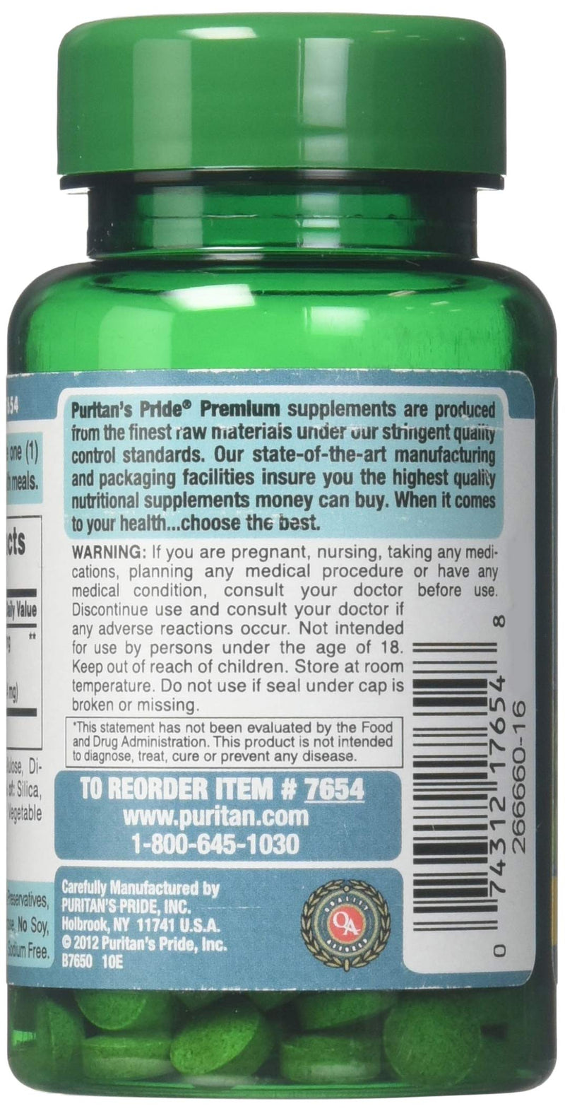 Puritans Pride Ginkgo Biloba Standardized Extract 60 mg Tablets, 120 Count - NewNest Australia