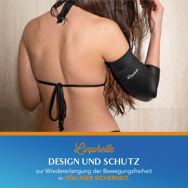 Linphelle Picc Line Coverpicc Waterproof Long Waterproof Arm Catheter Cover Made Of Neoprene, Water Protection In The Shower, Ideal For Piccs And Glucose Meters, Black, Size L - NewNest Australia