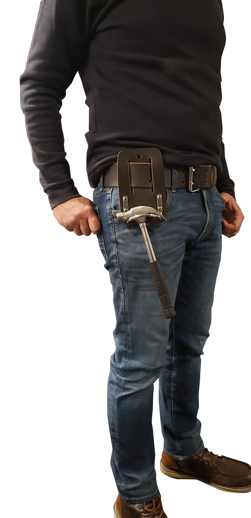 LAUTUS Premium Leather Heavy Duty Steel Loop Hammer Holder Tool Loop | Axe Holster | Tool Organizer |Sheath |Case | Woodwork| Handmade - NewNest Australia