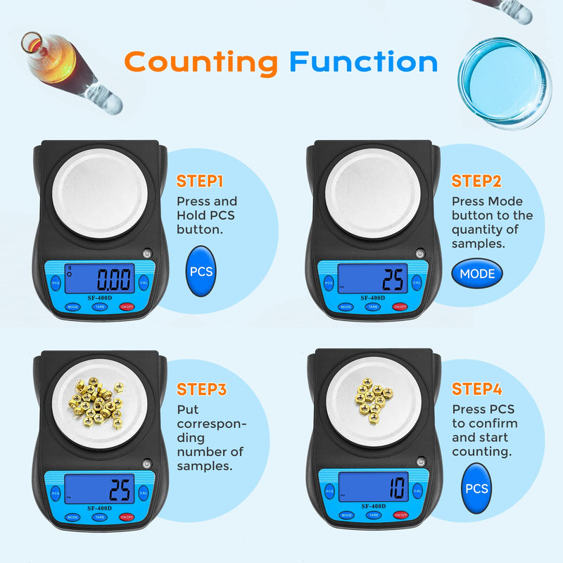Bonvoisin Digital Laboratory Scales 600 Gx 0.01 G Mini Scales With 2 X 1.5 V Aa Batteries Precision Electronics Lcd Display Scientific Jewelery Scales 0.01 G - NewNest Australia