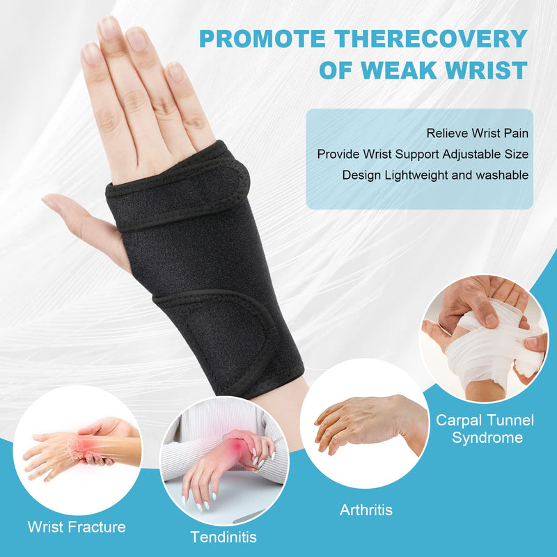 ACWOO Wrist Support Splint Brace, Adjustable Wrist Strap Carpal Tunnel Compression Splint Relieves Wrist Pain, Sprains, Tendonitis and Joint Pain, Breathable Wrist Brace Provides Wrist Support (Left) Left - NewNest Australia