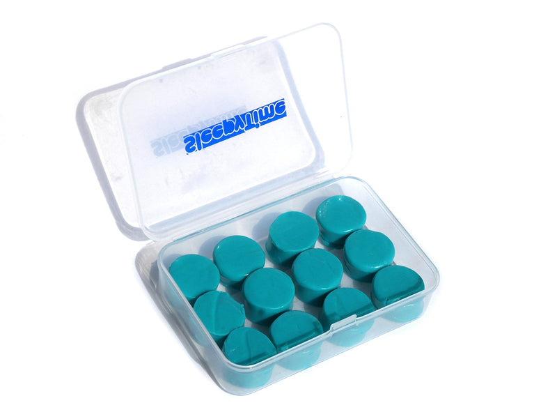 Silicone Putty Moulded Ear Plugs by Sleepytime,Blue Soft Sticky Plugs Which Mould Into Your Ear for Effective Noise Reduction in Plastic Case (12, Blue) 12 count (Pack of 1) - NewNest Australia