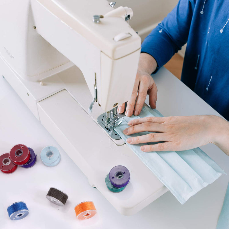 144 Pieces Prewound Bobbins Sewing Thread Bobbins Compatible with Brother/Babylock/Janome/Elna/Singer Embroidery Machine, Size A (24 Colors) - NewNest Australia