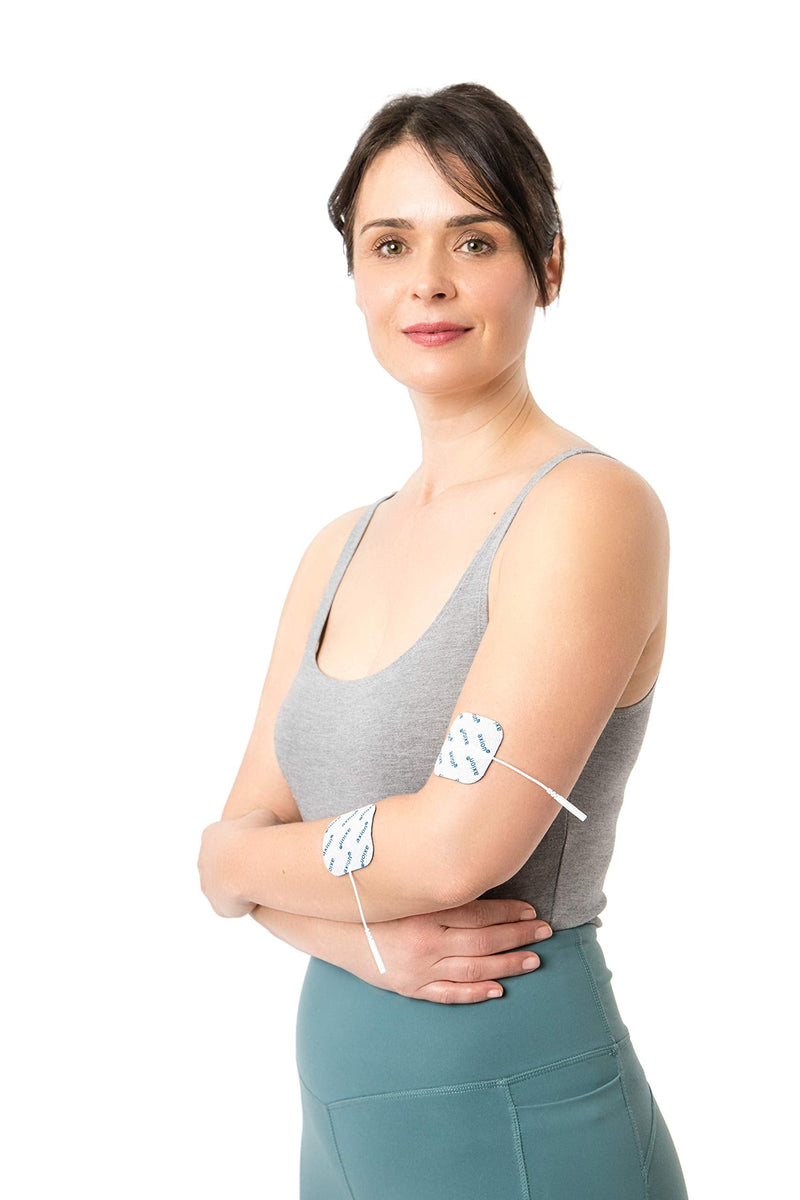 Axion Pack of 16 Electrodes. Square Self-Adhesive Pads 5x5cm for TENS EMS Units with 2mm Connection | Pads for Pain Treatment, Muscle Growth and Massage - NewNest Australia