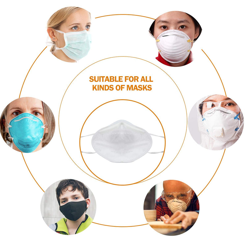 Sponge Anti-Fog Nose Bridge Pads Seal Nose Cushion Memory Foam Nose Pads Self-Adhesive Protection Strip Nose Pad for Mask 50 PCS Black - NewNest Australia