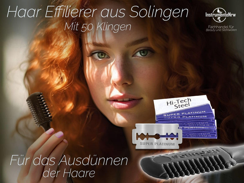Thinning Solingen thinning knife for thinning and cutting MADE IN GERMANY with 50 replacement blades - NewNest Australia