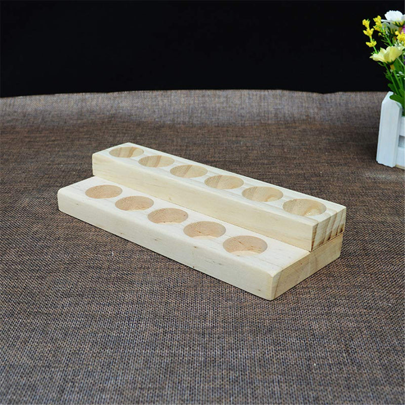 Songlela Essential Oil Display Stand, 11 Holes Aromatherapy Oils Wooden Carry Rack Holder Organizer Multifunctional Gift For Nail Polish, Fragrance Oils, Essential Oils, Stain And Lipstick #2 - NewNest Australia